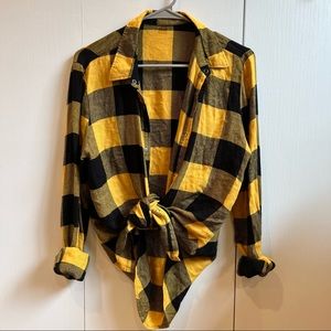 Oversized Buffalo Plaid Shirt